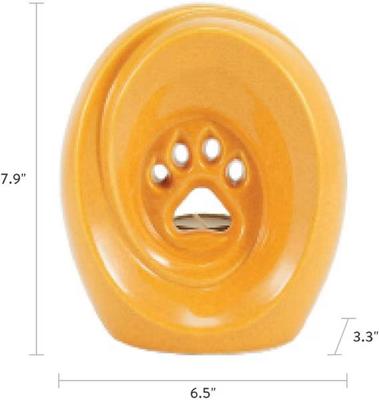 Show full view: Titan Casket Tranquil Paws Ceramic, Amber slide 5 of 5