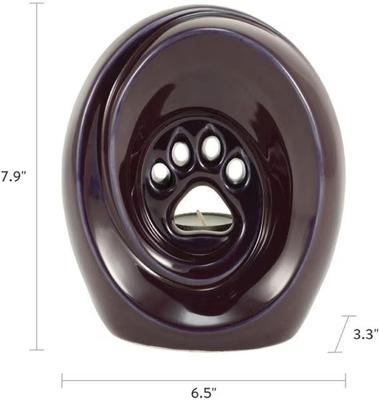 Show full view: Titan Casket Tranquil Paws Ceramic, Violet slide 5 of 5