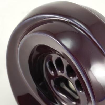 Show full view: Titan Casket Tranquil Paws Ceramic, Violet slide 2 of 5