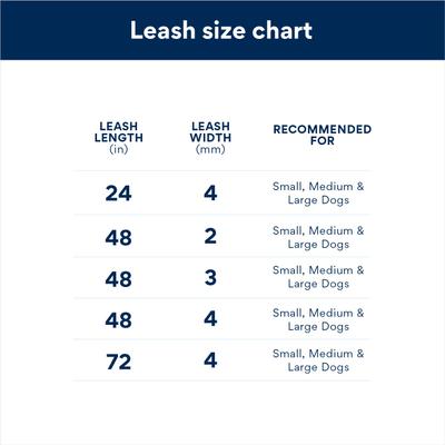 Show full view: Titan Nylon Handle Chain Dog Leash, Black, 4-ft long, 4-mm wide slide 3 of 3