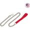 Show in main carousel: Titan Nylon Handle Chain Dog Leash, Red, 4-ft long, 2-mm wide slide 1 of 2