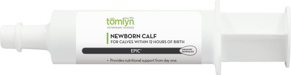 Tomlyn Epic Calf Newborn Oral Syringe Cattle Supplement, 42-ml tube
