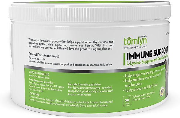 Show full view: Tomlyn Immune Support Powder Immune Supplement for Cats, 3.5-oz tub slide 2 of 6