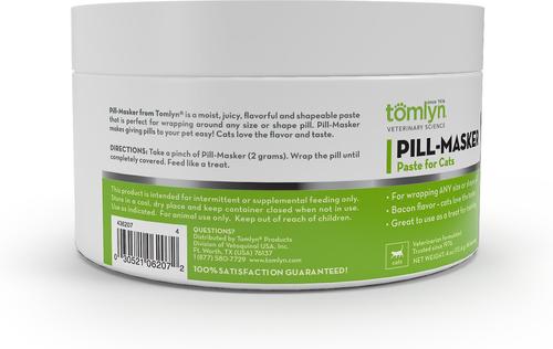 Show full view: Tomlyn Pill-Masker Bacon Flavored Paste for Cats, 4-oz canister slide 4 of 8
