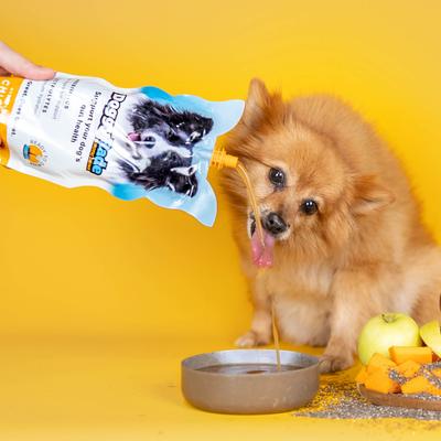 Show full view: DoggyRade Prebiotic Chicken Flavored Digestive Supplement for Dogs, 500-mL pouch, pack of 6 slide 3 of 7