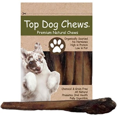 Top Dog Chews Top Dog Chews 12" Odor-Free Angus Beef Bully Stick Dog Treats, 10 count