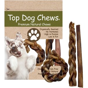 Top Dog Chews 12-in Beef Bully Stick Dog Treats, 3 count