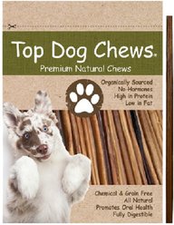 Top Dog Chews 12-in Thin Beef Bully Stick Dog Treats, 6 count
