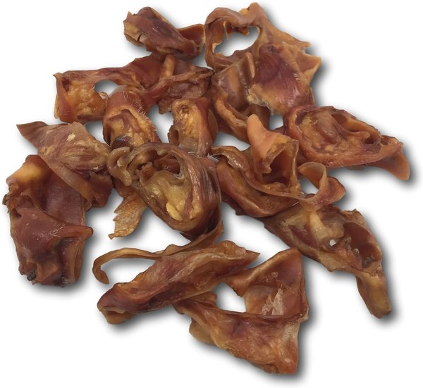 Top Dog Chews 3-in-1 Pig Ear Slivers Bag, 1-lb