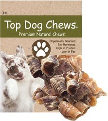 Top Dog Chews 3-in Trachea Chips Natural Dog Chew Treats, 2-lb bag