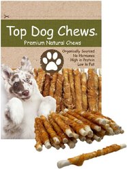 Top Dog Chews 5-in Chicken Rawhide Twist Dog Natural Chew Treats, 50 count