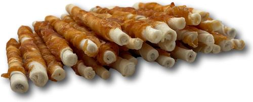 Show full view: Top Dog Chews 5-in Chicken Rawhide Twist Dog Natural Chew Treats, 50 count slide 5 of 5