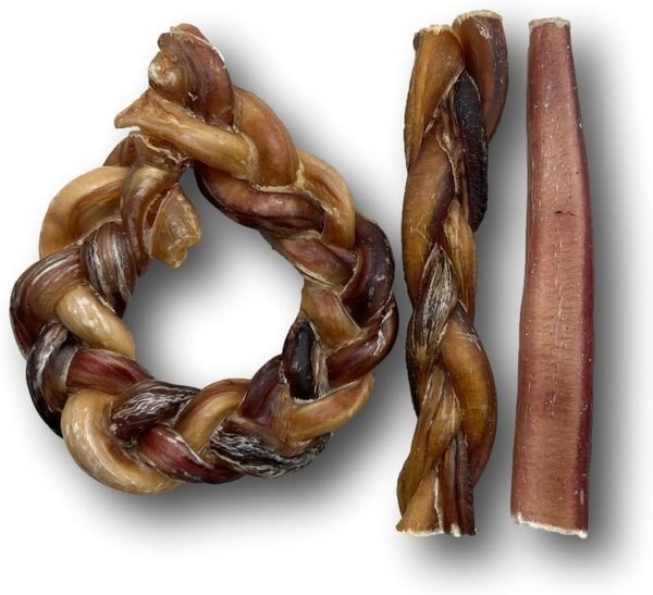 Top Dog Chews 6-in Beef Bully Stick Dog Treats, 3 count