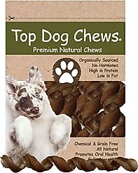 Top Dog Chews 8-10" Bully Stick Thick Spirals Dog Treats, 20 count