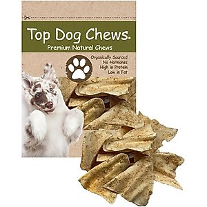 Top Dog Chews Cow Ears Dog Natural Chew Treats, 10 count