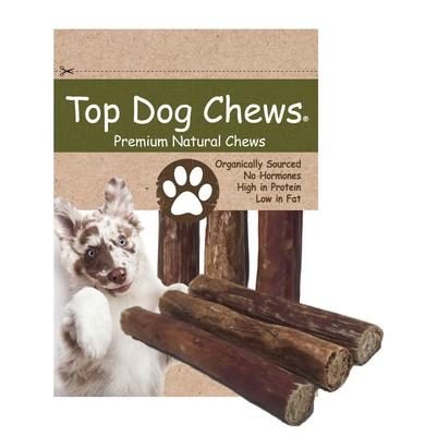 Show full view: Top Dog Chews Beef Pizzle Stuffed Esophagus Dog Treat, 3 count, 5 - 6 inches slide 1 of 7
