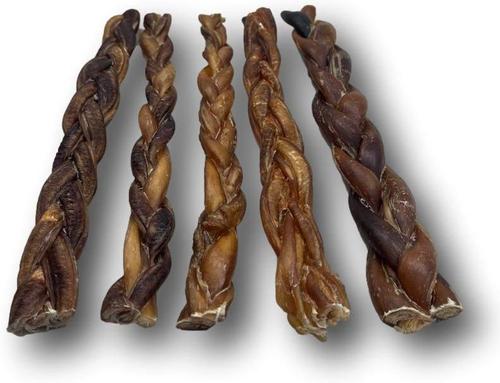 Show full view: Top Dog Chews Braided Bully Sticks Dog Treats, 12-in, case of 5 slide 4 of 5