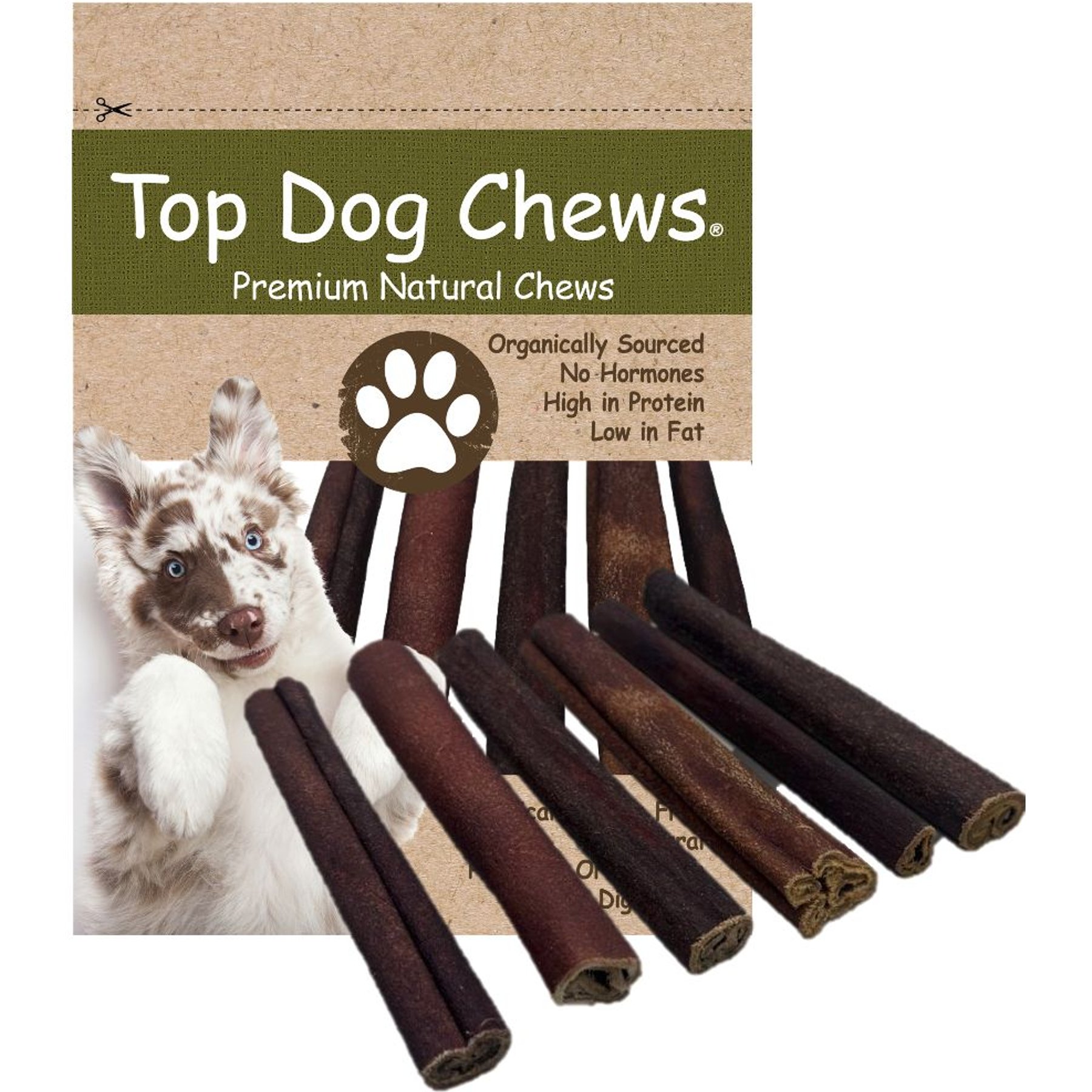 Top Dog Chews Collagen Sticks Natural Dog Treats, 6-in, case of 6