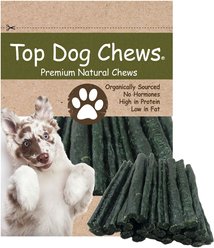 Top Dog Chews Dental Round Turkey Tendon Rawhide-Free Dental Dog Treats, 1-lb bag, count varies