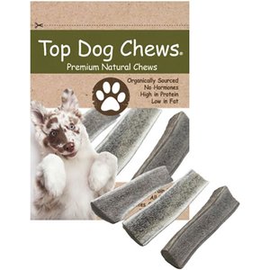 Top Dog Chews Elk Antler Split Dog Treats, Small, case of 3