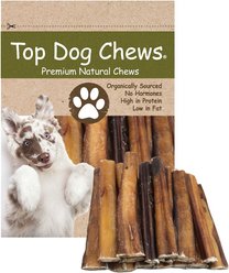 Top Dog Chews Jumbo Bully Sticks Dog Treats, 6-in, case of 20