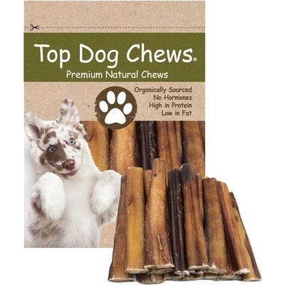 Top Dog Chews Top Dog Chews Jumbo Bully Sticks Dog Treats, 6-in, case of 20