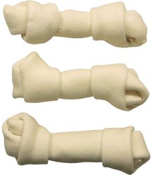 Top Dog Chews Knotted Rawhide Dog Bones, 8-10 inch, 3 count