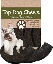 Top Dog Chews Natural Water Buffalo Horns Dog Treats, 3 count