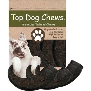 Top Dog Chews Natural Water Buffalo Horns Dog Treats, 3 count