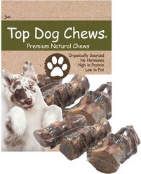 Top Dog Chews Premium All Natural Chews Meaty Beef Femur Slices & Marrow Grain-Free Dog Treats, 18 count