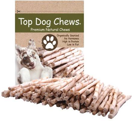 Show full view: Top Dog Chews Rawhide Natural Twist Sticks Dog Treats, 100 count slide 4 of 6
