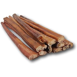 Top Dog Chews Standard 12" Bully Stick Dog Treats, 12 count
