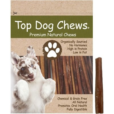 Top Dog Chews Top Dog Chews Standard 6-in Beef Bully Sticks Dog Treats, 6 count