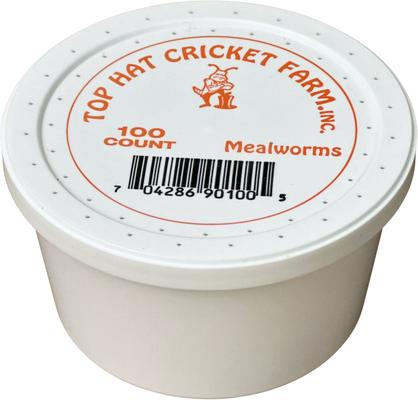 Show full view: Top Hat Crickets Mealworms Reptile Food, 100 count slide 5 of 9