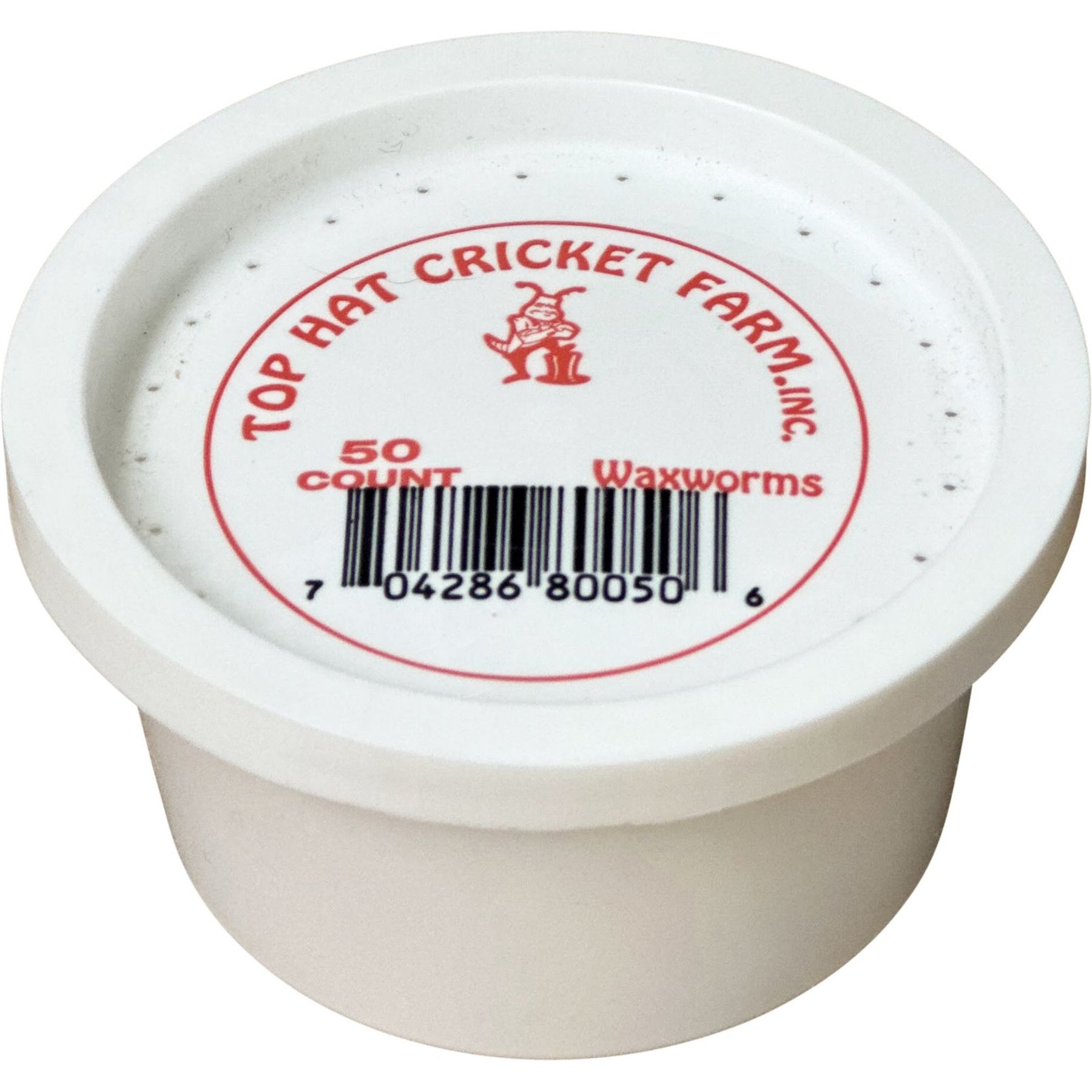 Top Hat Crickets Wax Worms Reptile Food, 50 count