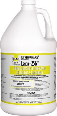 Show full view: Top Performance 256 Disinfectant & Deodorizer, 1-gallon bottle, Lemon slide 1 of 3