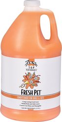 Top Performance Fresh Pet Conditioner for Dogs & Cats, Fresh Scent, 1-gallon concentrate bottle