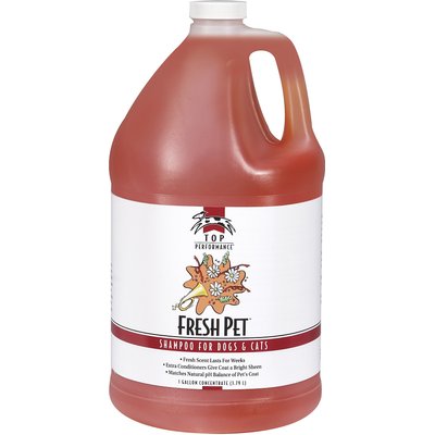 Top Performance Top Performance Fresh Pet Shampoo for Dogs & Cats, Fresh Scent, 1-gallon concentrate bottle