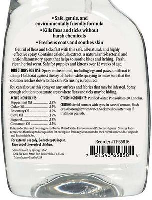 Show full view: Top Performance Natural Flea & Tick Dog Spray, 16-fl oz bottle slide 2 of 3