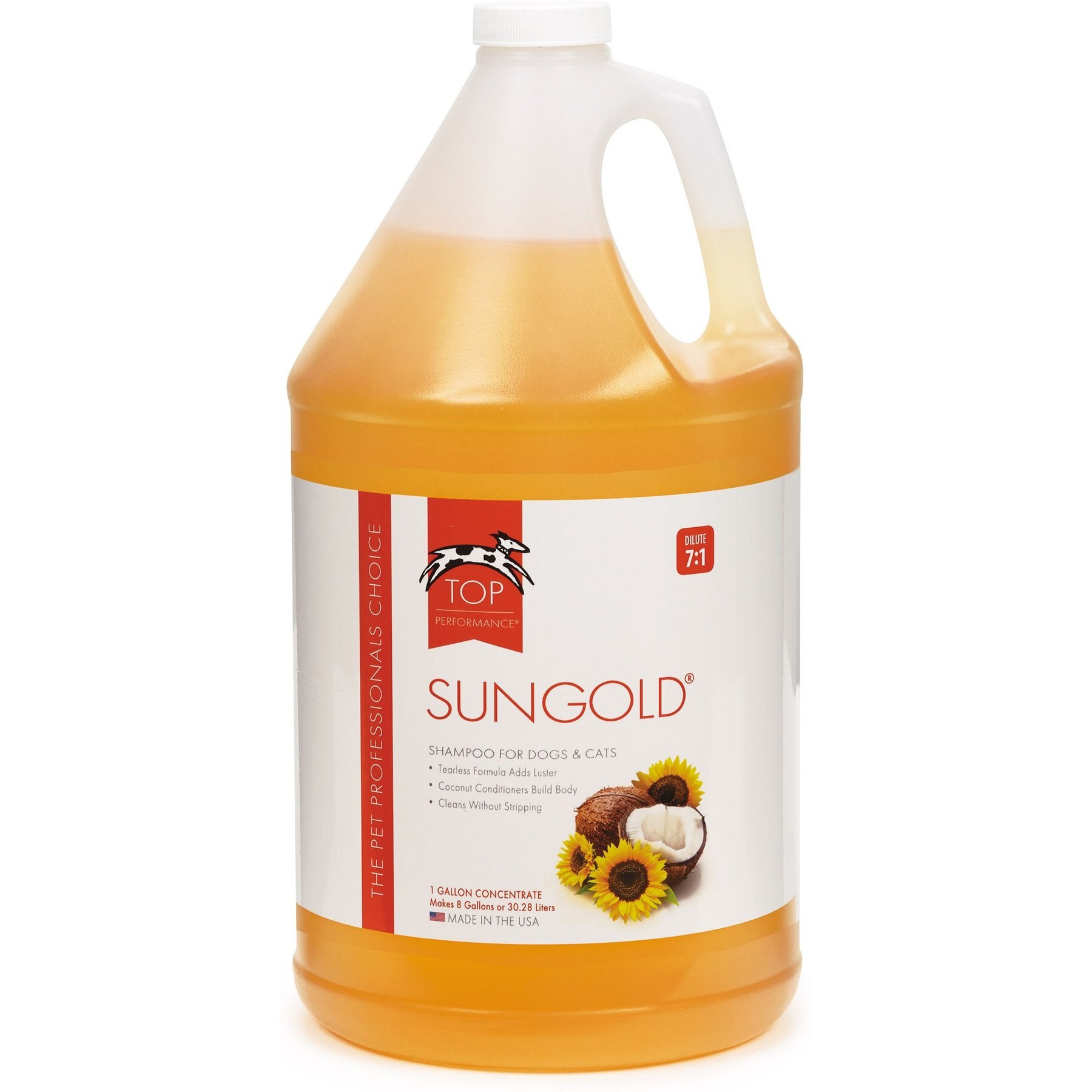 Top Performance SunGold Dog & Cat Shampoo, 1-gal bottle