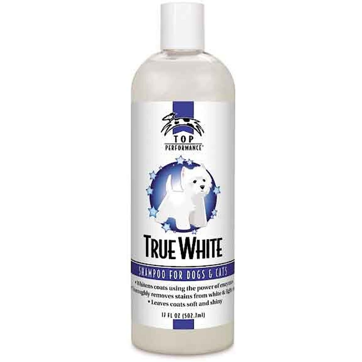 Top Performance True White Whitening Dog & Cat Shampoo, 17-fl oz bottle, bundle of 2