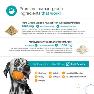 Show full view: TopDog Health Flexerna Essentials Powder Joint Supplement for Dogs, 3-oz jar slide 7 of 10