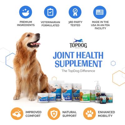 Show full view: TopDog Health MSM Joint Boost Unflavored Powder Dog Supplement, 1-lb jar slide 8 of 9