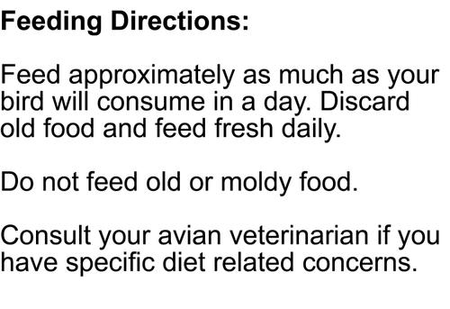 Show full view: TOP's Parrot Food Organic Mini Pellets Bird Food, 1-lb bag slide 6 of 9