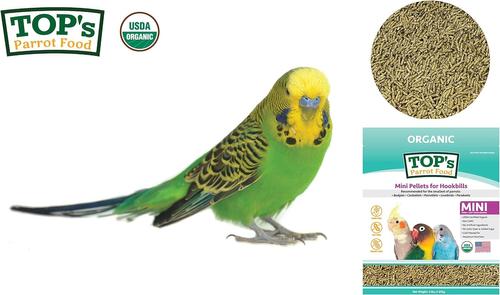 Show full view: TOP's Parrot Food Organic Mini Pellets Bird Food, 4-lb bag slide 8 of 9