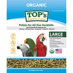 TOP's Parrot Food Organic Pellets Bird Food, 4-lb bag