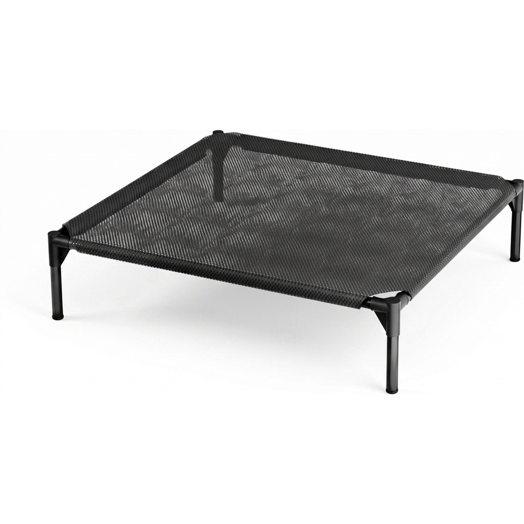 Topyangs Breathable Mesh Indoor & Outdoor Elevated Water Resistant Cooling Dog Bed, Black, XX-Large