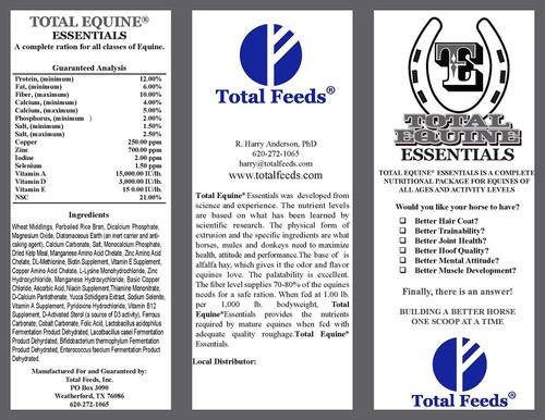 Show full view: Total Feeds Total Equine Essentials Horse Feed, 30-lb bag slide 3 of 6