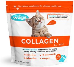 Totally Wags Collagen Cat Supplement, 4.2-oz bag