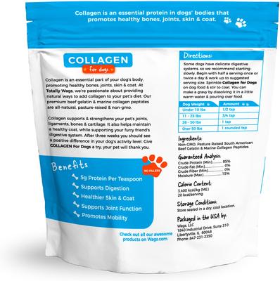 Show full view: Totally Wags Collagen Dog Supplement, 7.4-oz bag slide 3 of 9